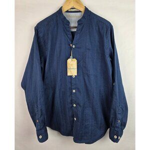 Roundtree & Yorke Navy Button Down Shirt